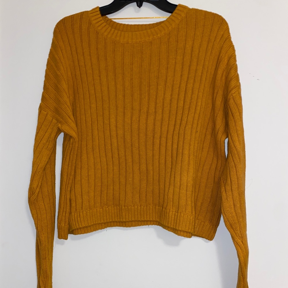 PacSun Yellow Ribbed Sweater